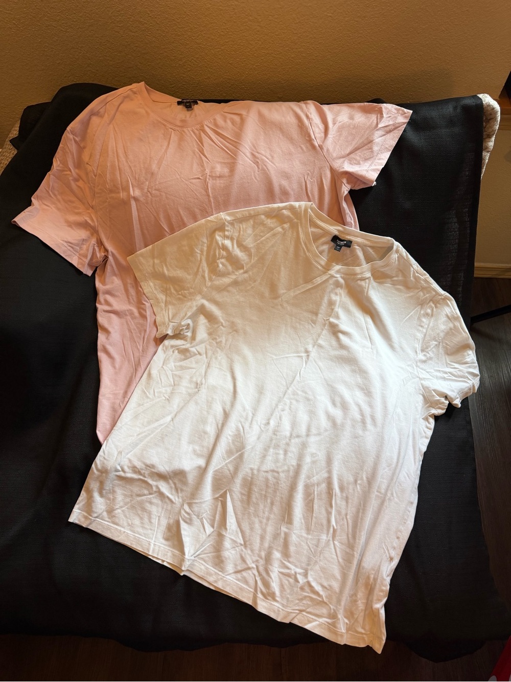 Express Crewneck Tee Duo - White & Blush Pink